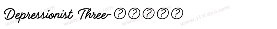 Depressionist Three字体转换